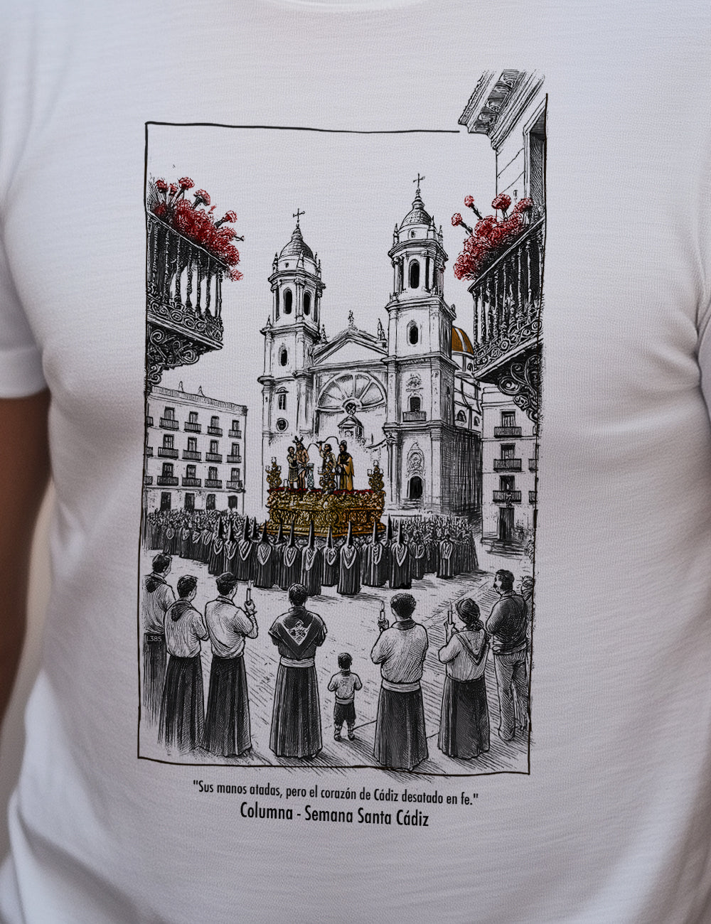Camiseta Columna. Cádiz. L 385