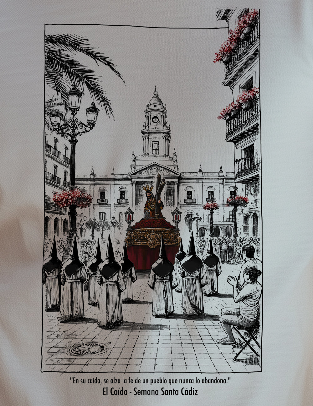 Camiseta El Caído. Cádiz. L 386