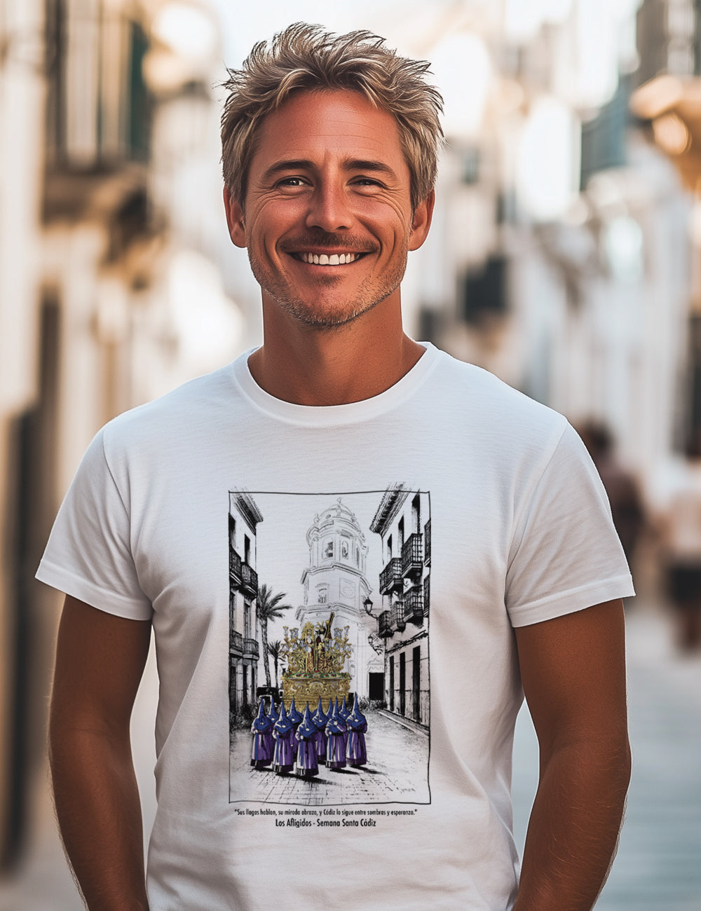 Camiseta Los Afligidos. Cádiz. L 388