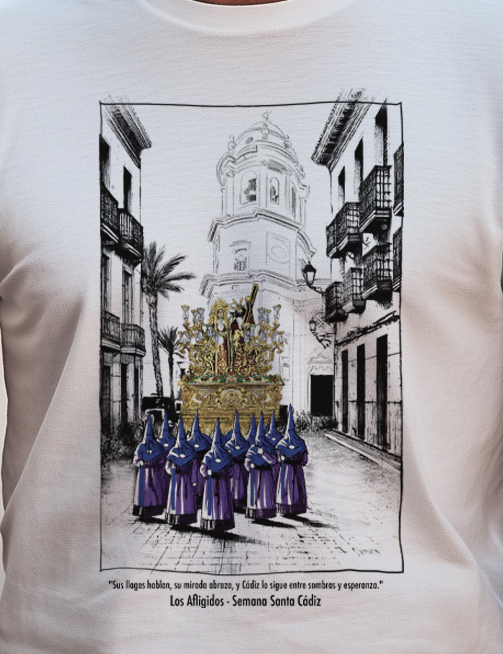 Camiseta Los Afligidos. Cádiz. L 388