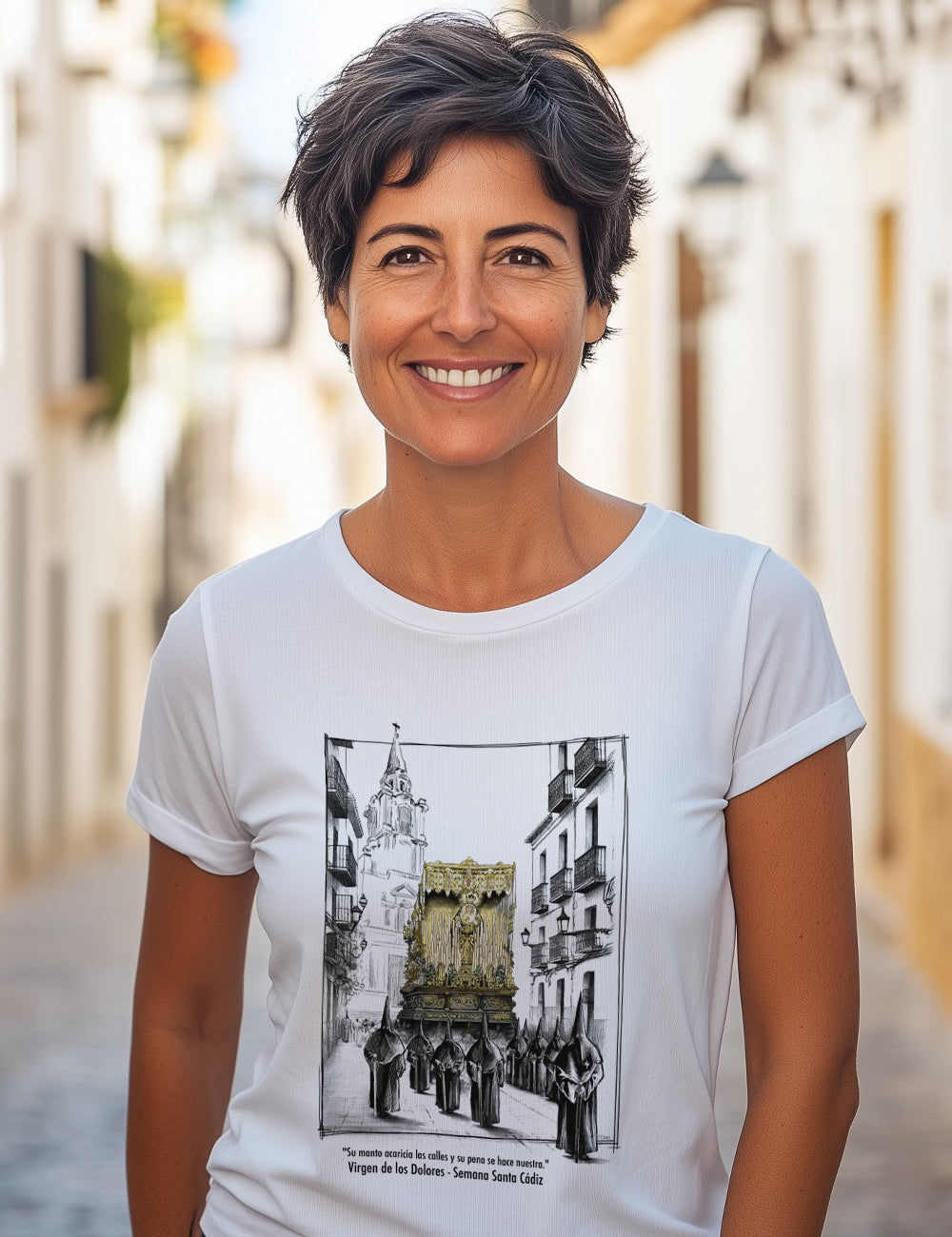 Camiseta Virgen de los Dolores. Cádiz. L 390