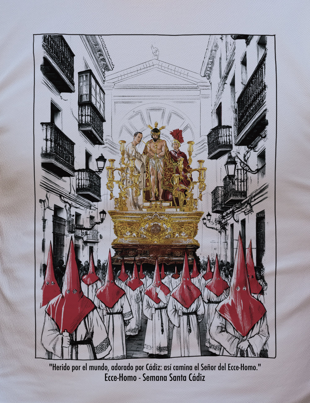 Camiseta Ecce-Homo. Cádiz. L 392