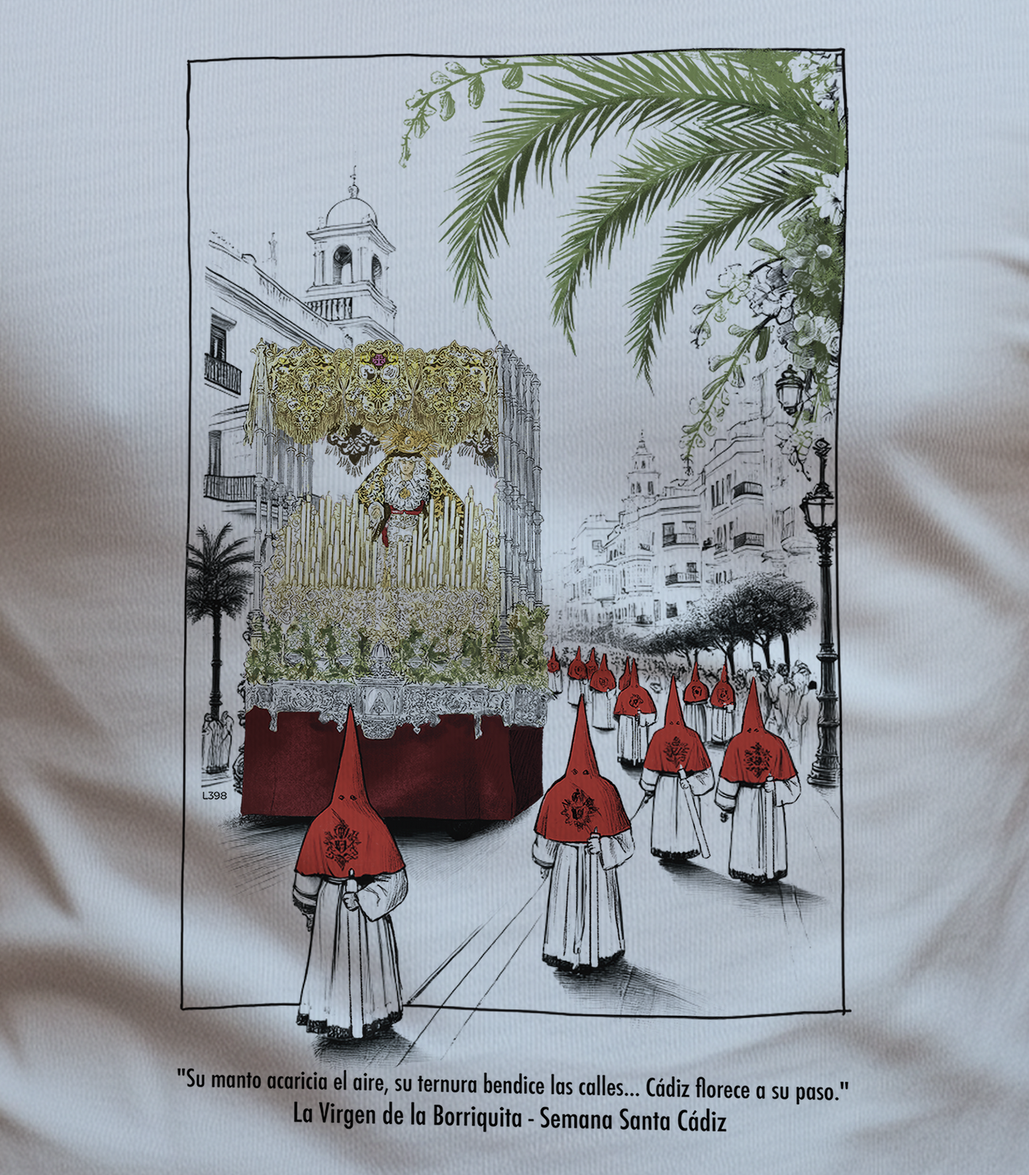 Camiseta Virgen de la Borriquita. L 398