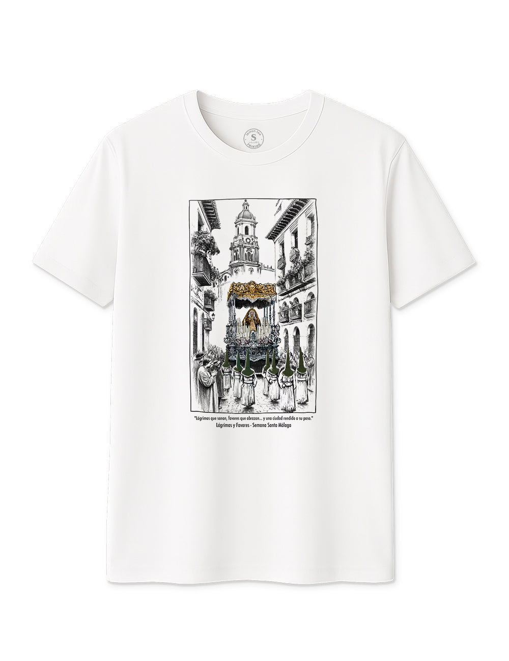 Camiseta Lágrimas y favores. Málaga. L 400