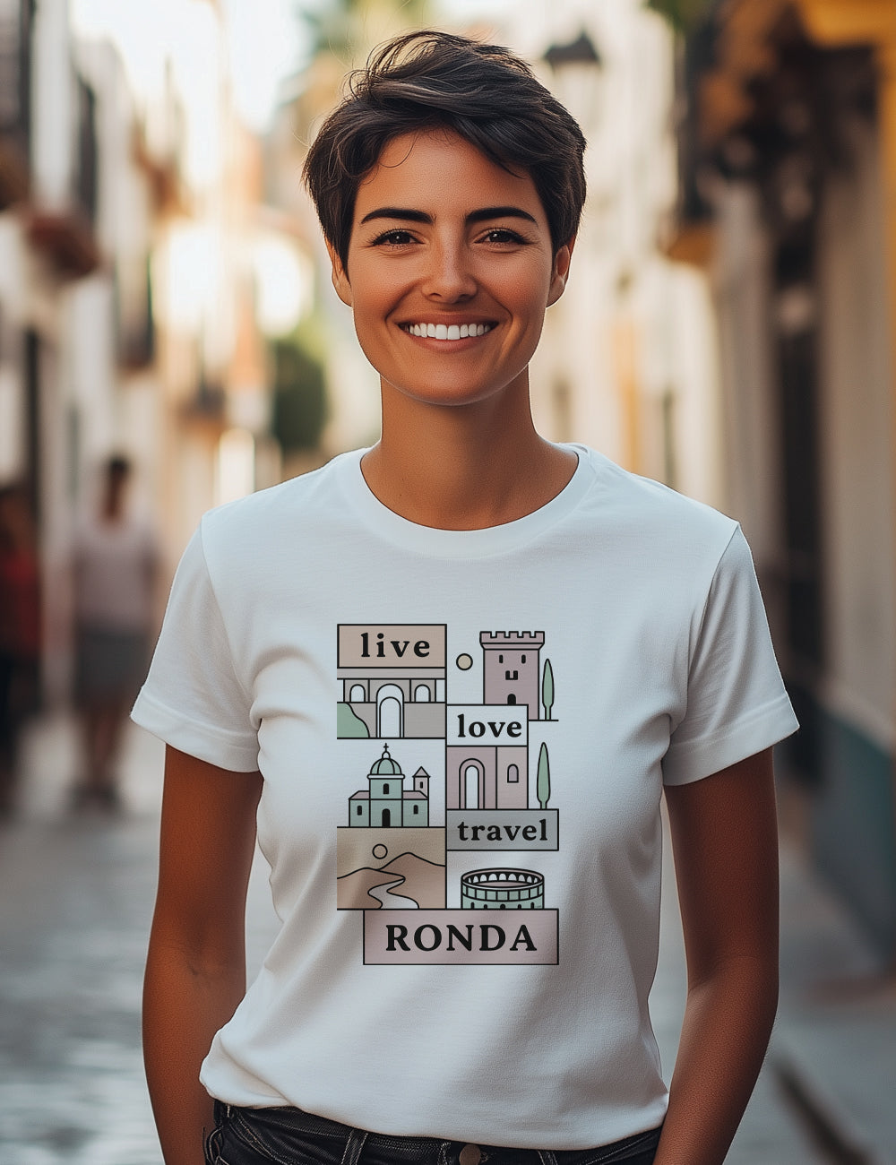 Camiseta Live love travel Ronda. L 405