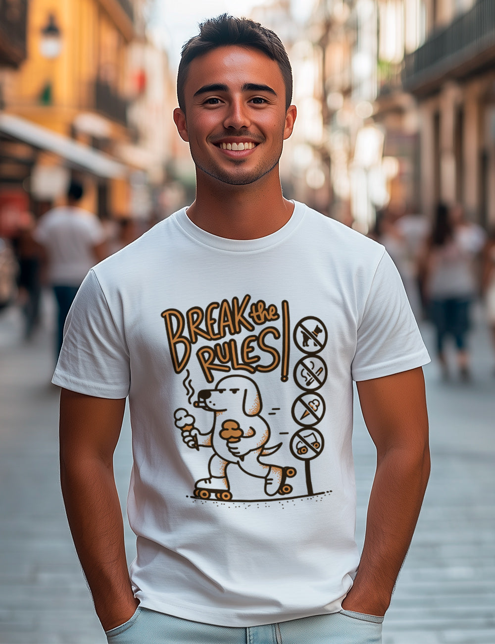 Camiseta Break the Rules. L 413