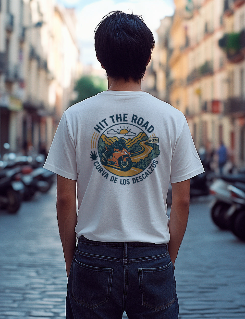 Camiseta Curva de los descalzos. L 443