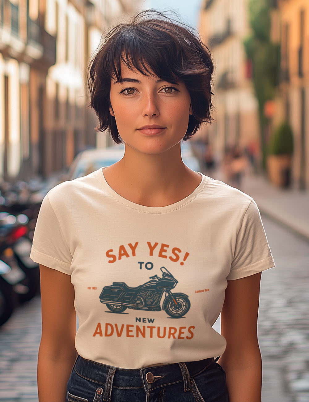 Camiseta Say yes!. L 444