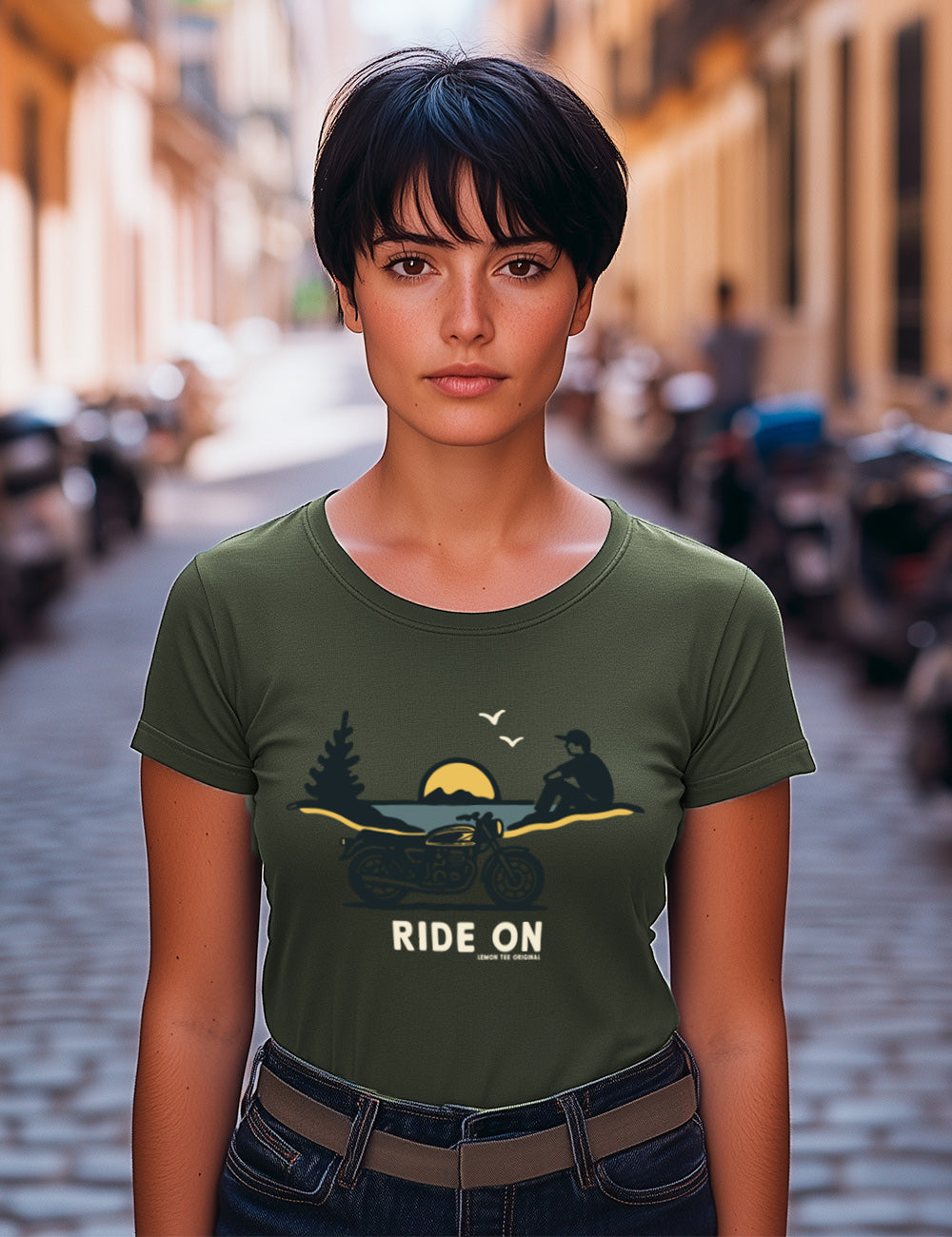 Camiseta Ride on lemon tee original. L 445