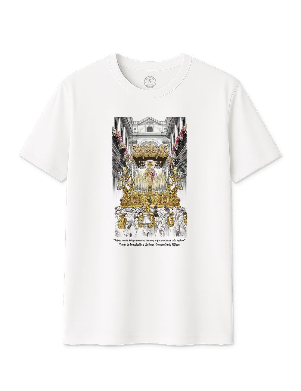 Camiseta Virgen de Consolación y Lágrimas. Málaga. L 446