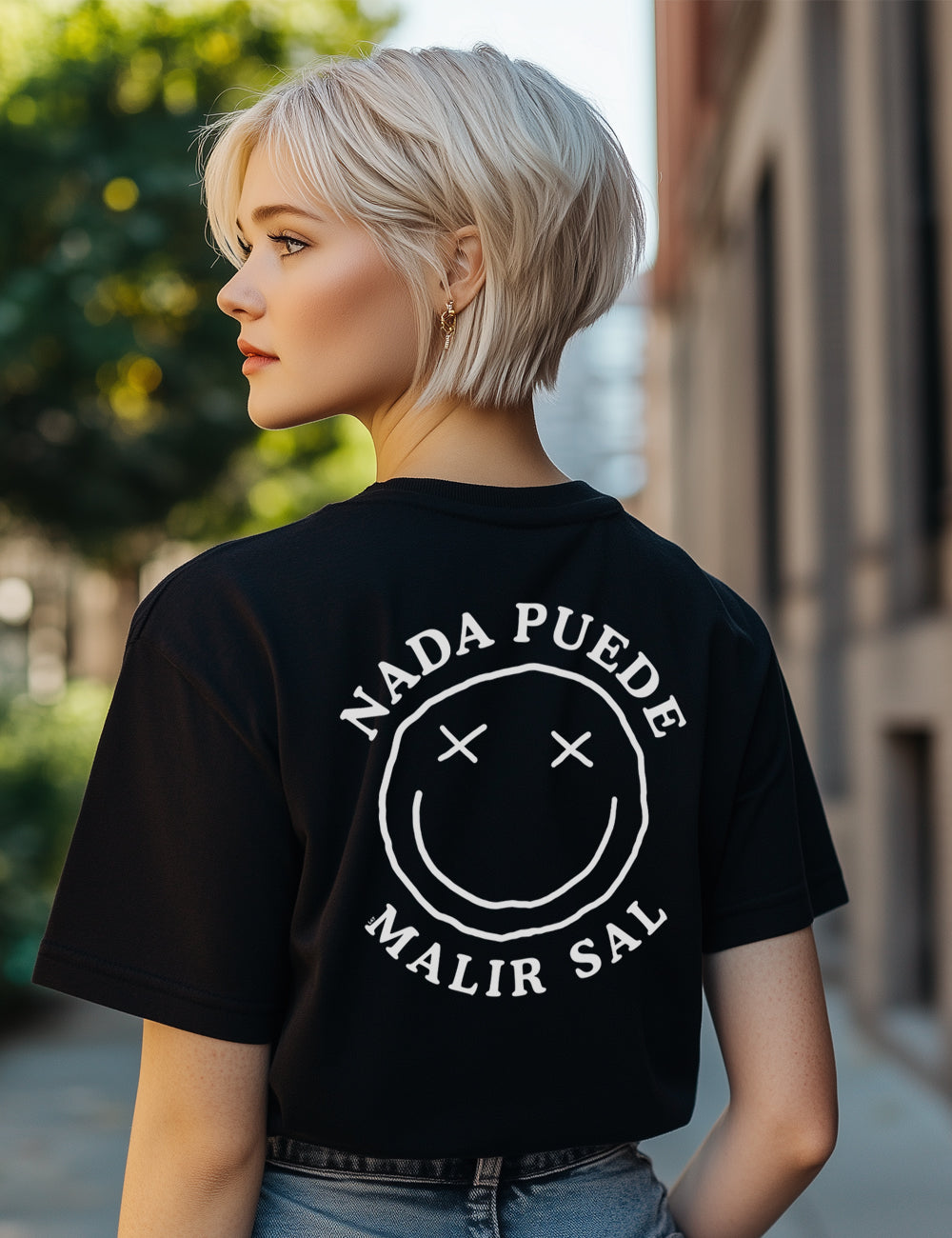 Camiseta Crop Nada puede malir sal. L 47