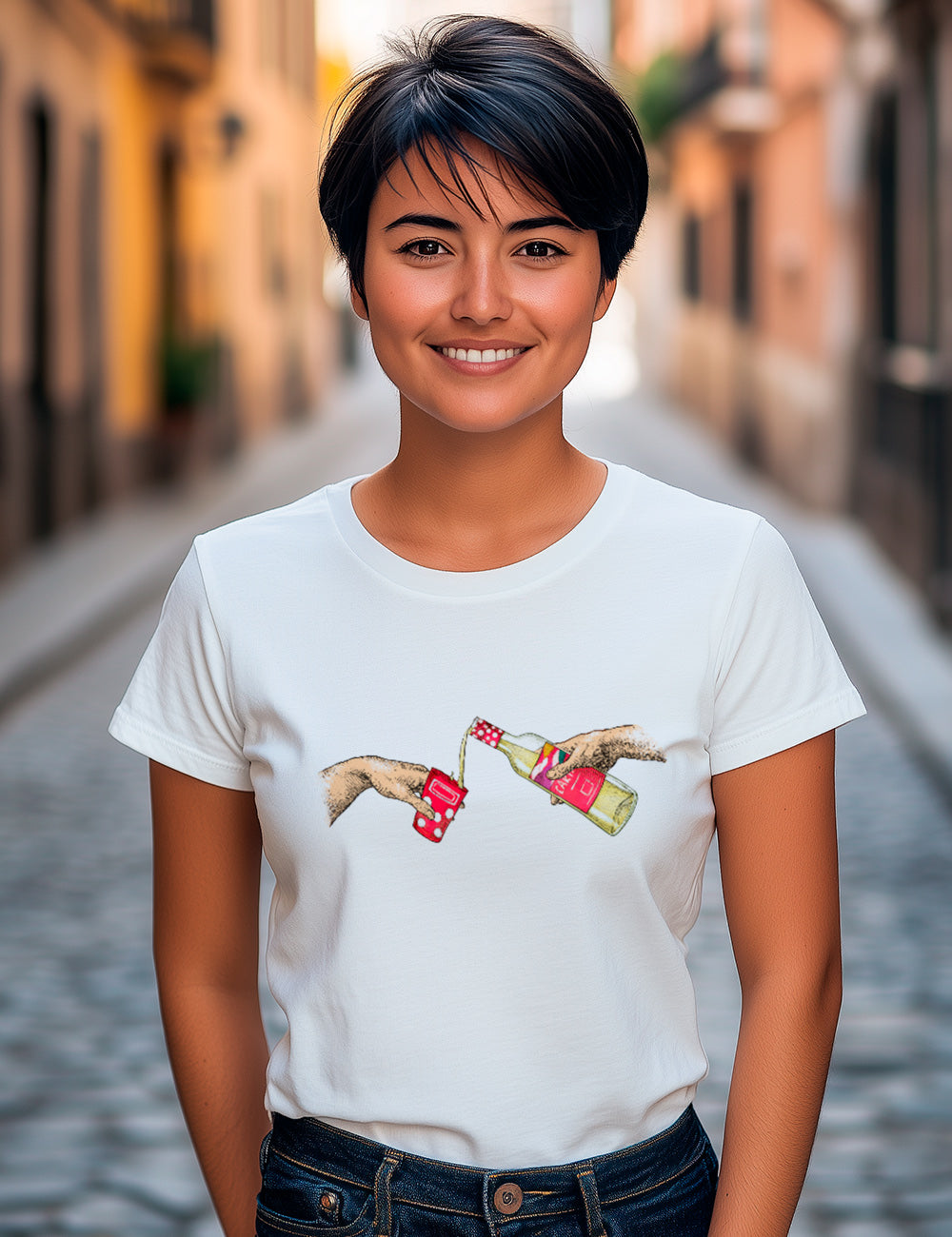 Camiseta La creación del vino dulce. L 537