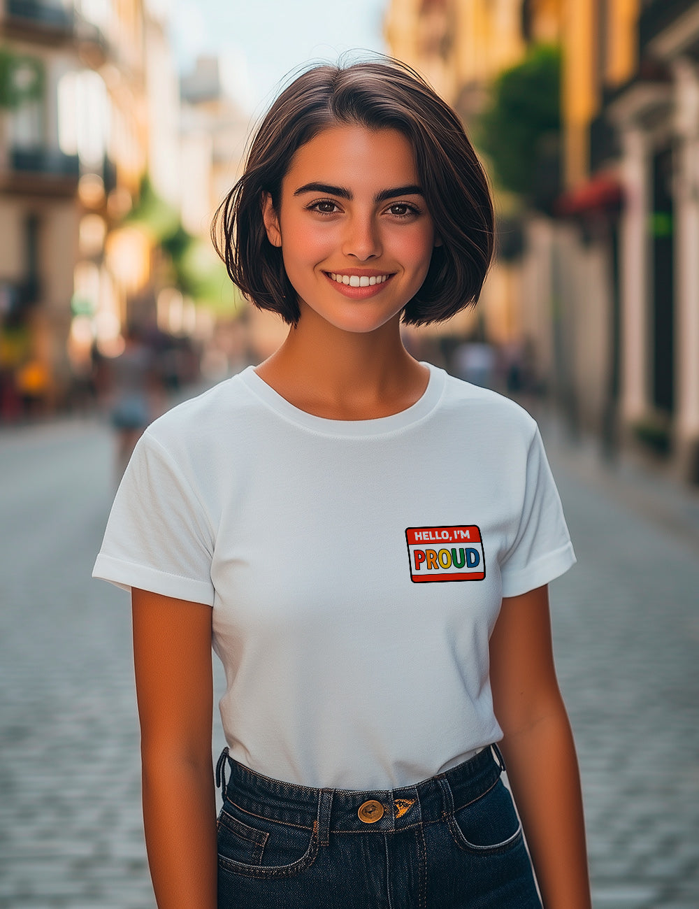 Camiseta Hello, I´m proud. L 545