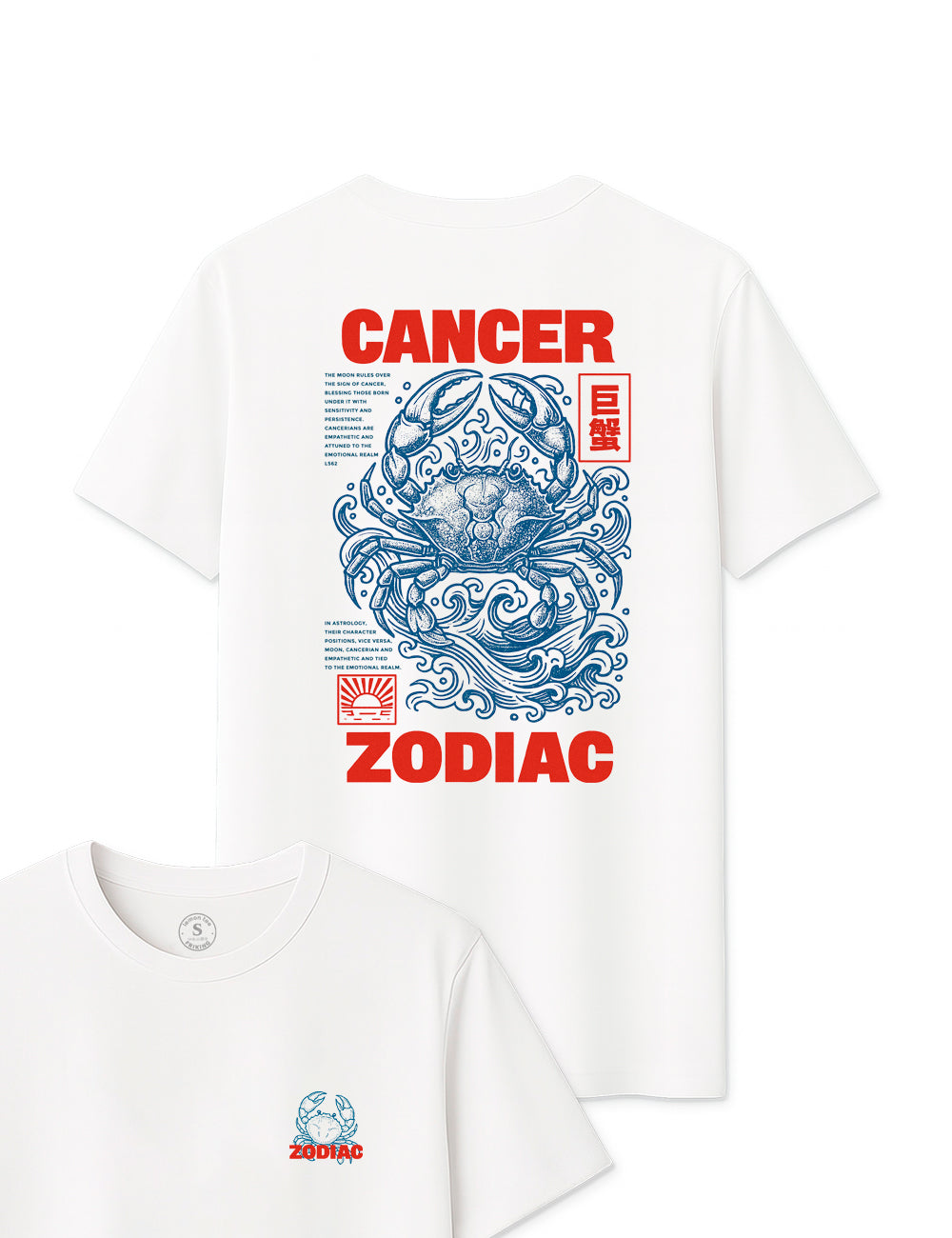 Camiseta Cancer Zodiac. L 562