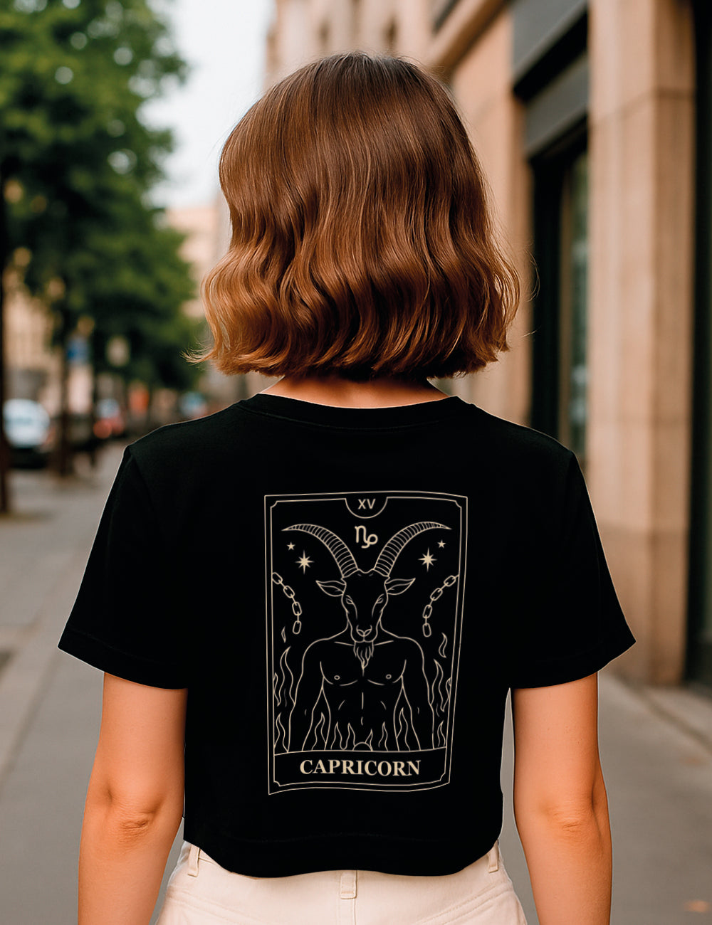 Camiseta Capricornio Tarot Crop. L 577