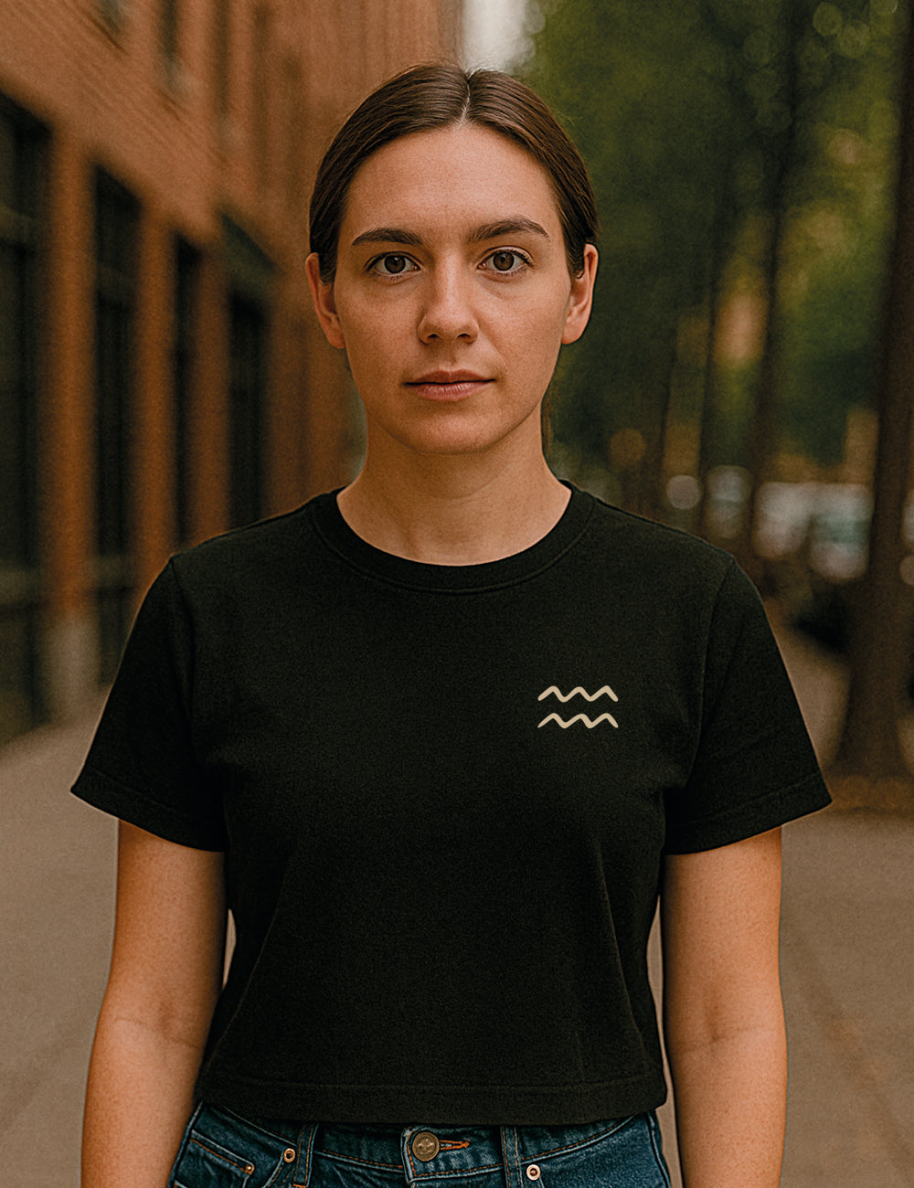 Camiseta Acuario Tarot Crop. L 578