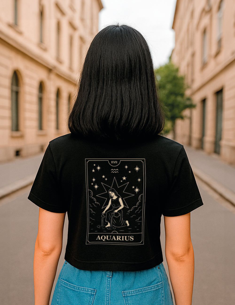 Camiseta Acuario Tarot Crop. L 578