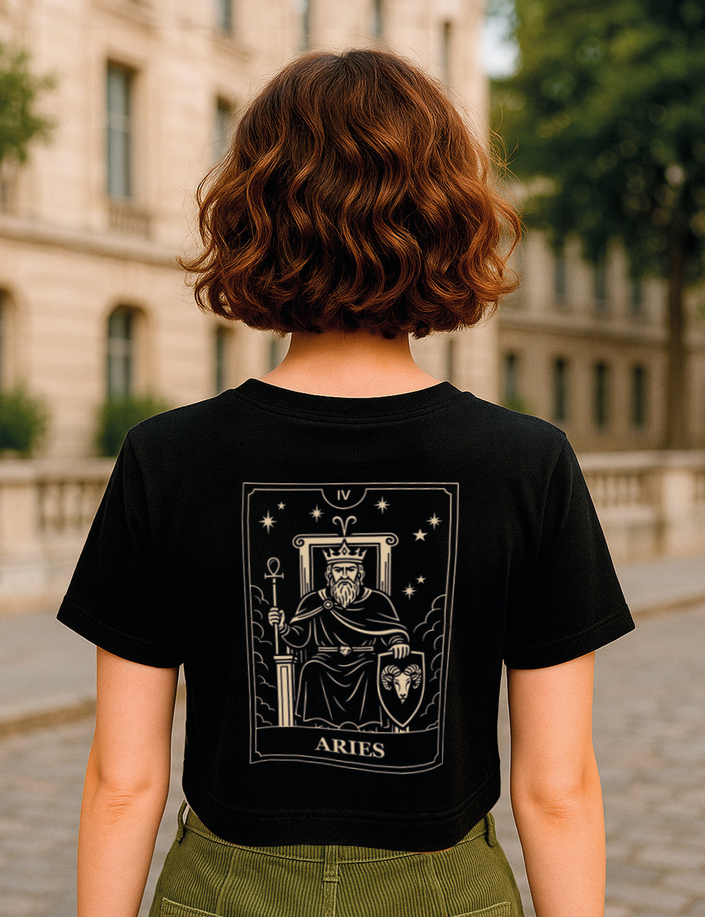 Camiseta Aries Tarot Crop. L 580