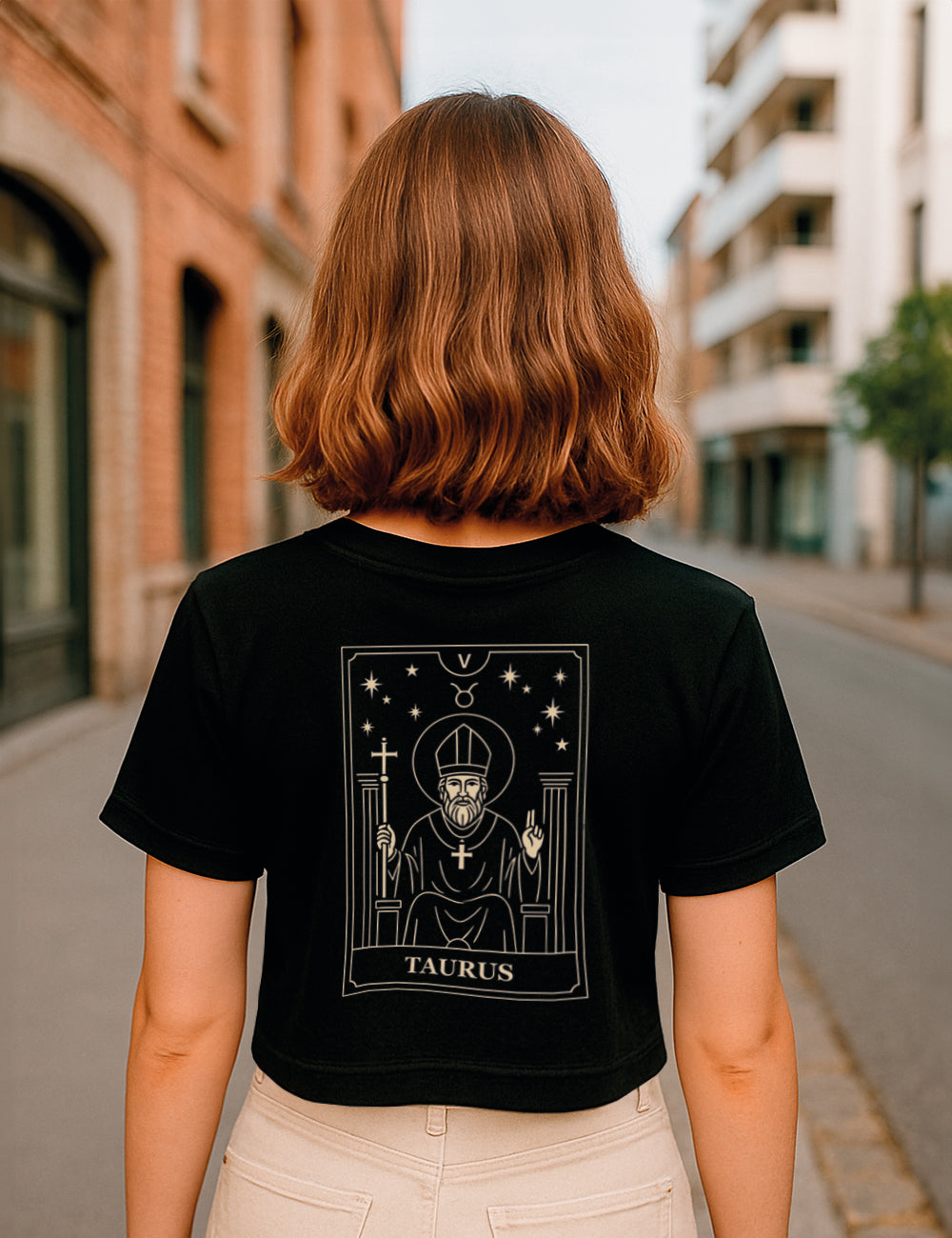 Camiseta Tauro Tarot Crop. L 581
