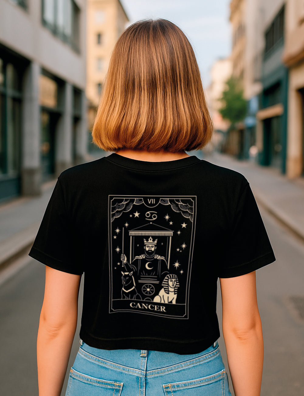 Camiseta Cancer Tarot Crop. L 583