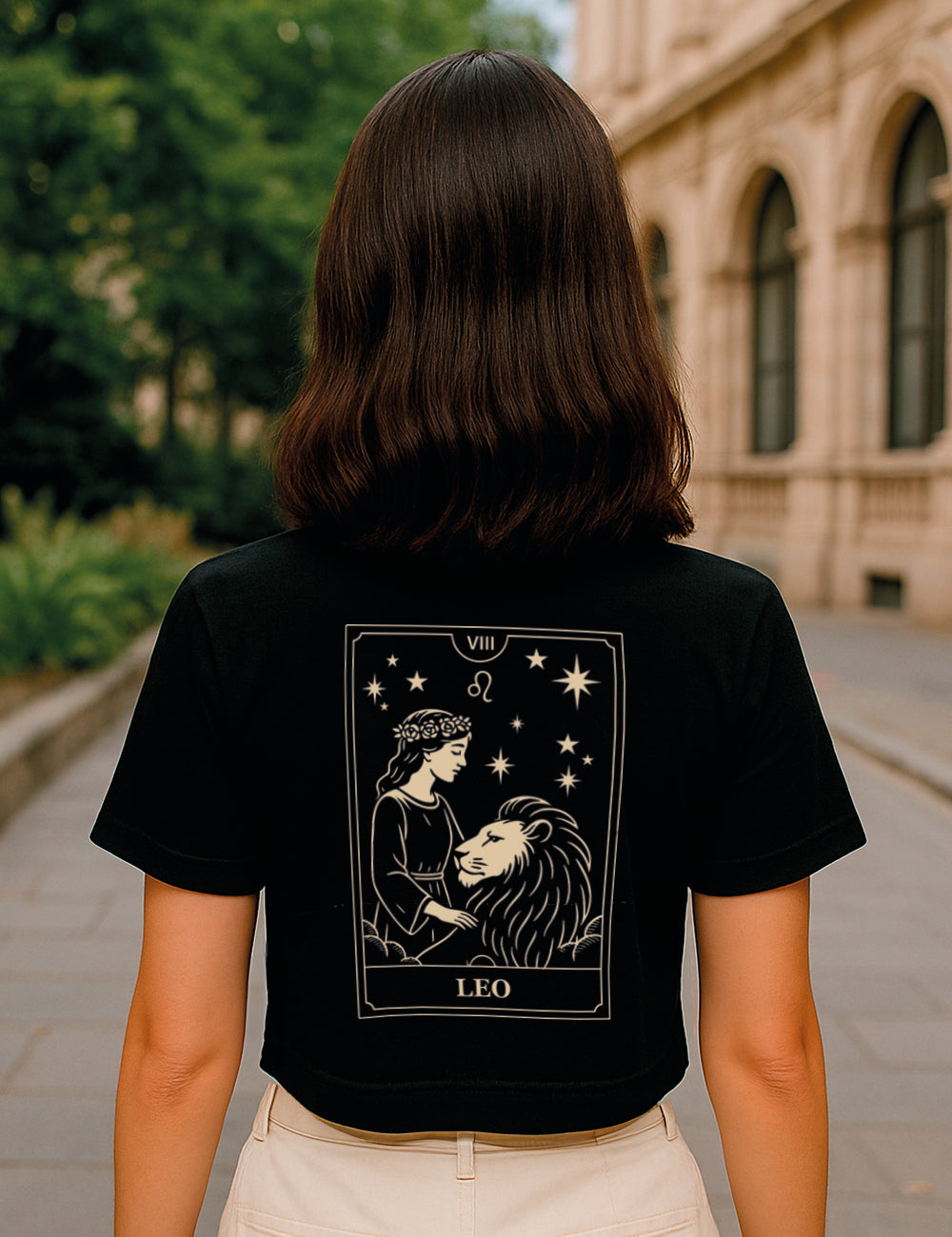 Camiseta Leo Tarot Crop. L 584