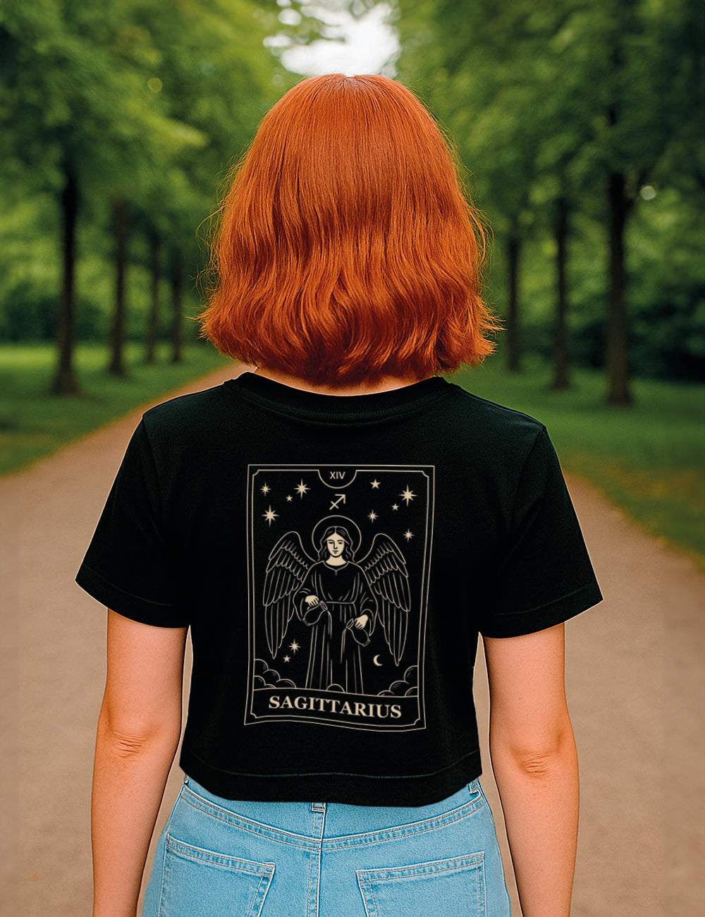 Camiseta Sagitario Tarot Crop. L 588