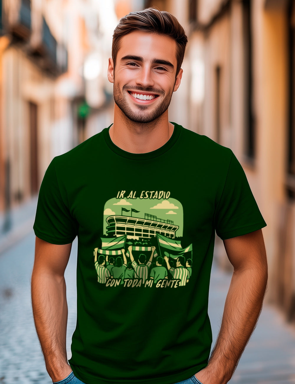 Camiseta Ir al estadio con mi gente. L 590