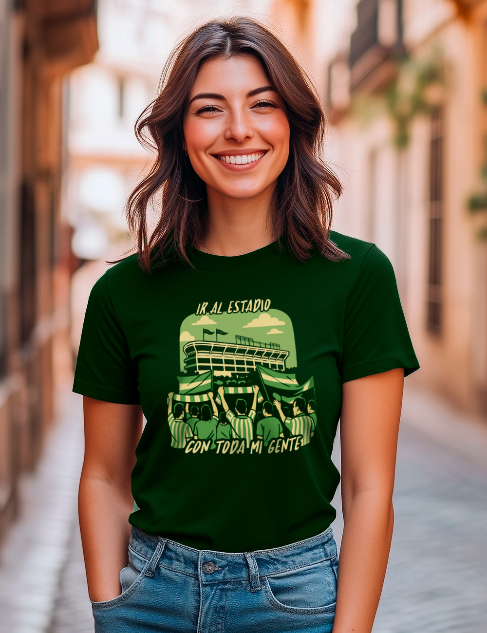 Camiseta Ir al estadio con mi gente. L 590