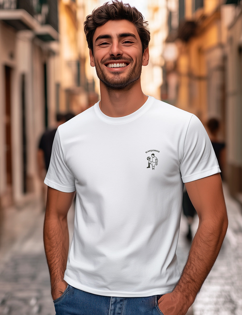 Camiseta Blanquirrojo desde que nací. Sevilla. L 693