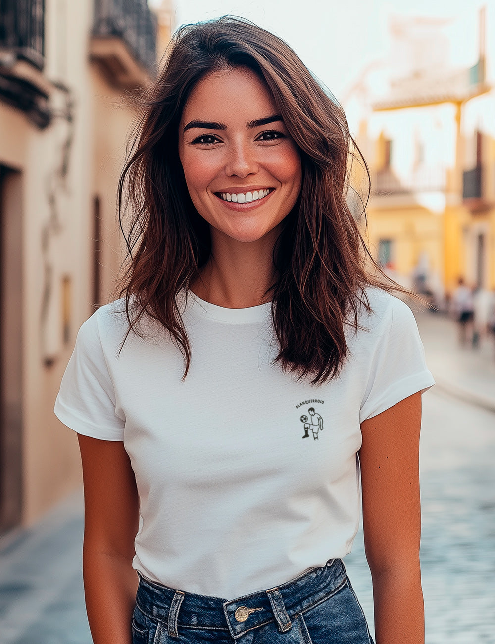 Camiseta Blanquirrojo desde que nací. Sevilla. L 693