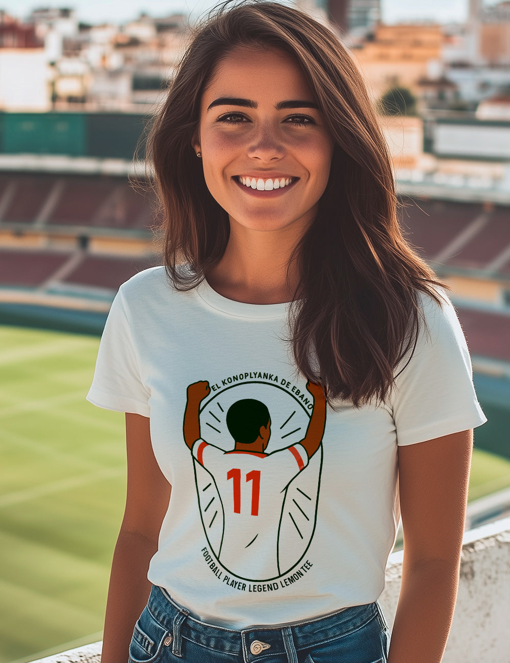 Camiseta El konoplyanka de ebano. Blanquirrojos Sevilla. L 695