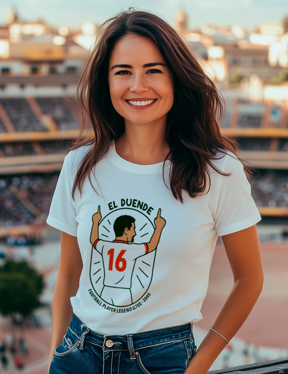 Camiseta El Duente. Blanquirrojos Sevilla. L 696