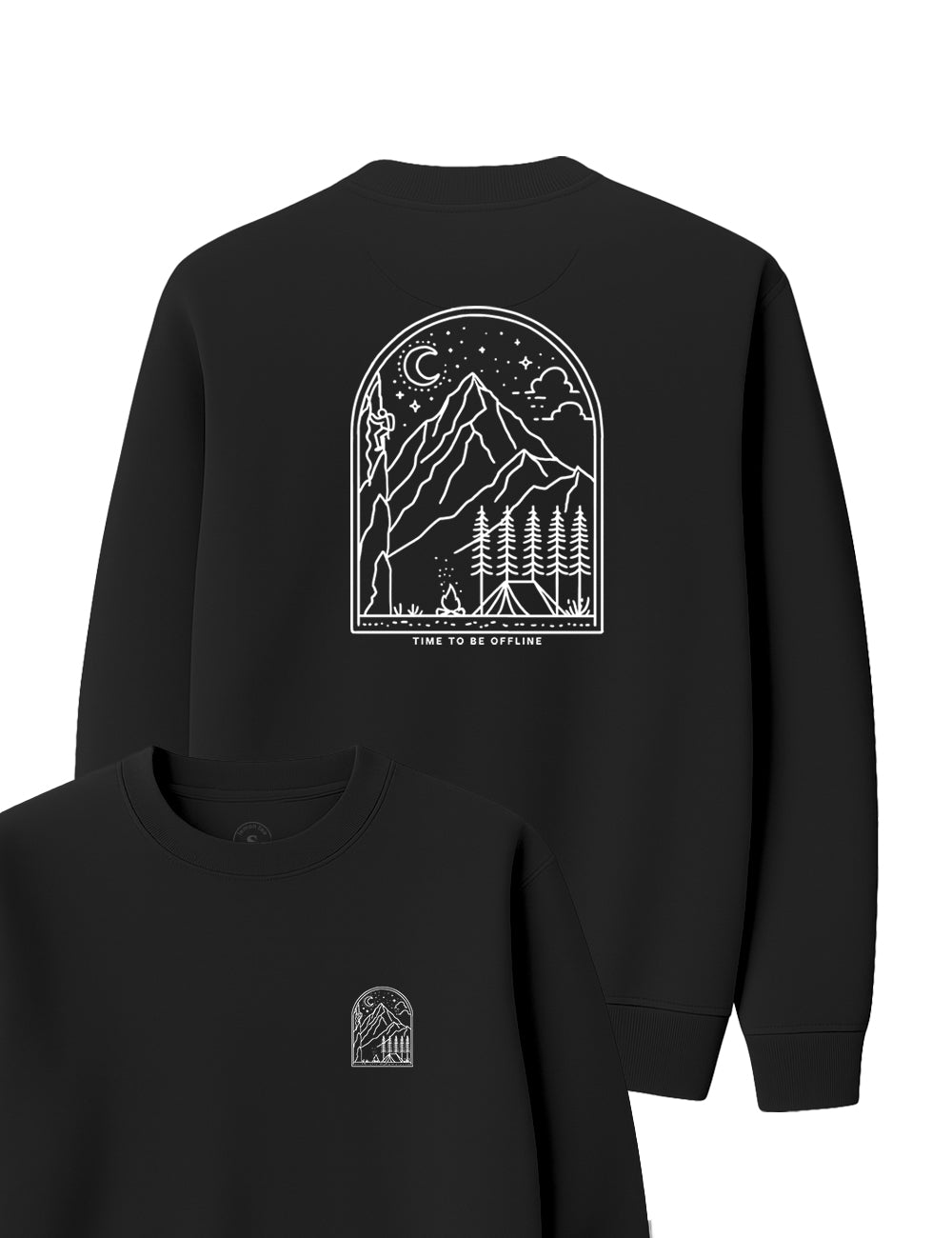 Sudadera Time to be Offline. L 85