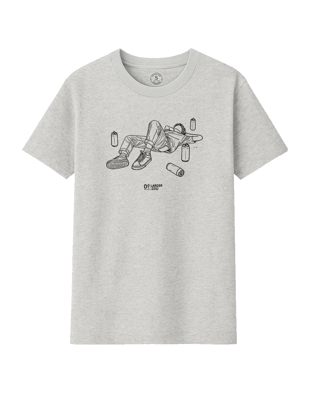 Camiseta 100% Larger Beer. L 92
