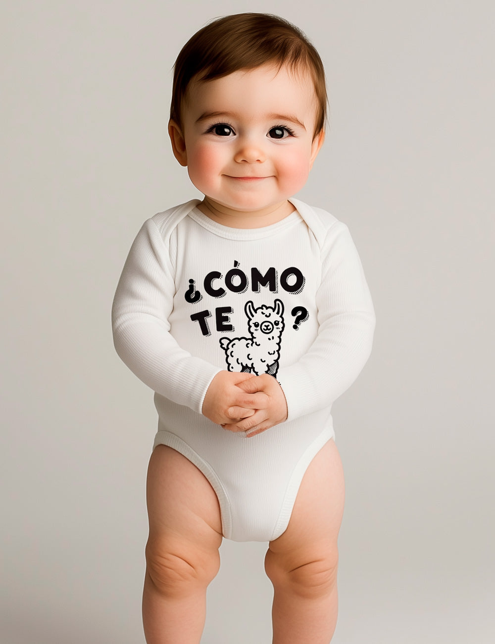 Body baby manga larga. ¿Cómo te llamas?. L 343