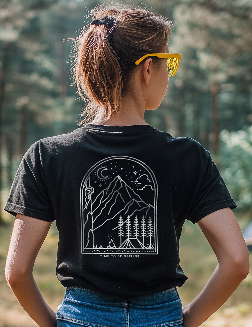 Camiseta Time to be Offline. L 85