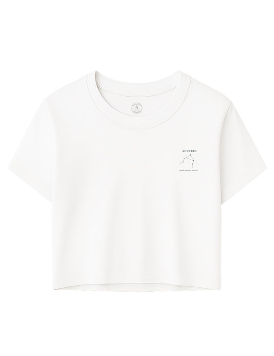 Camiseta Crop Acuario Clasic. L 557
