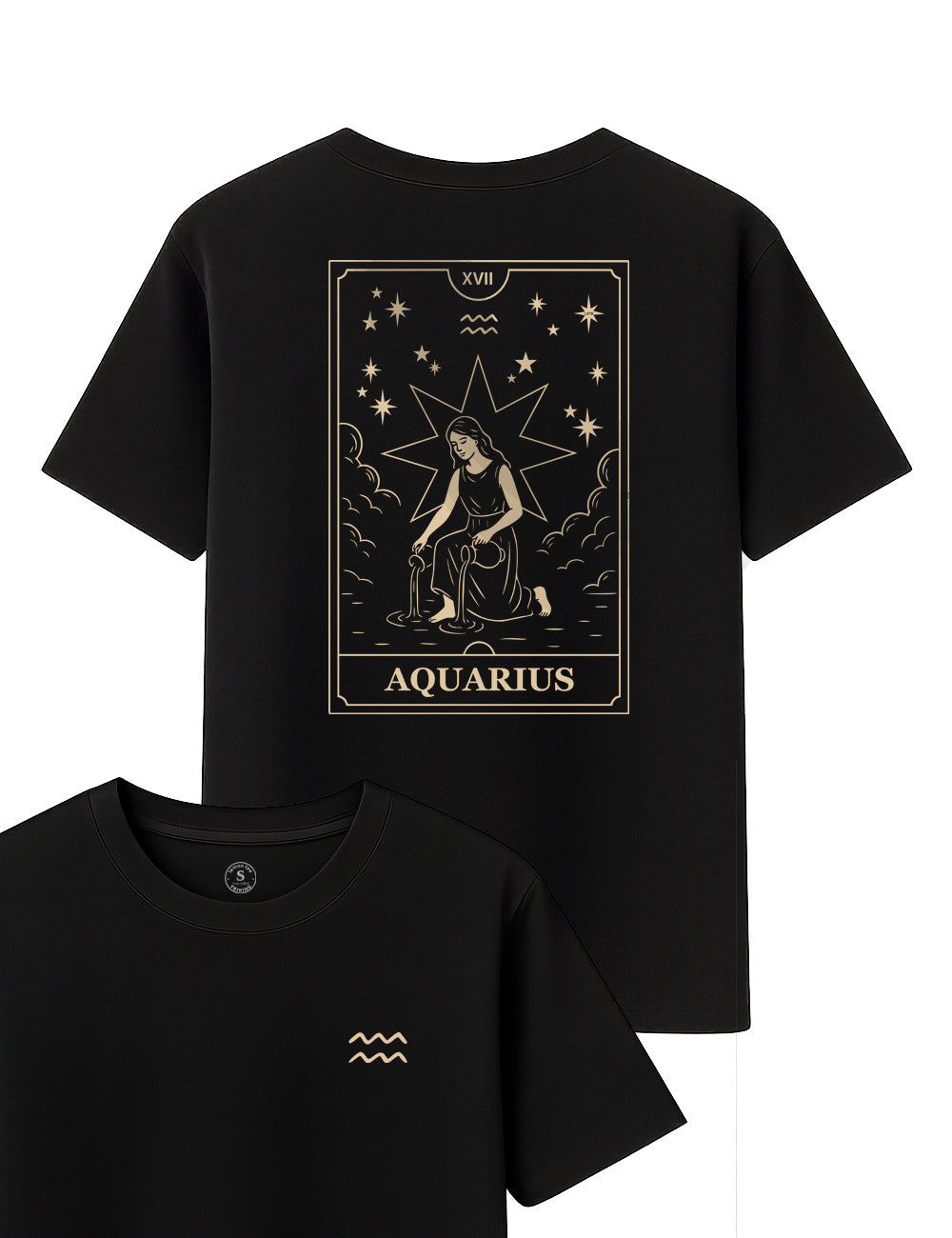 Camiseta Acuarios Tarot. L 578