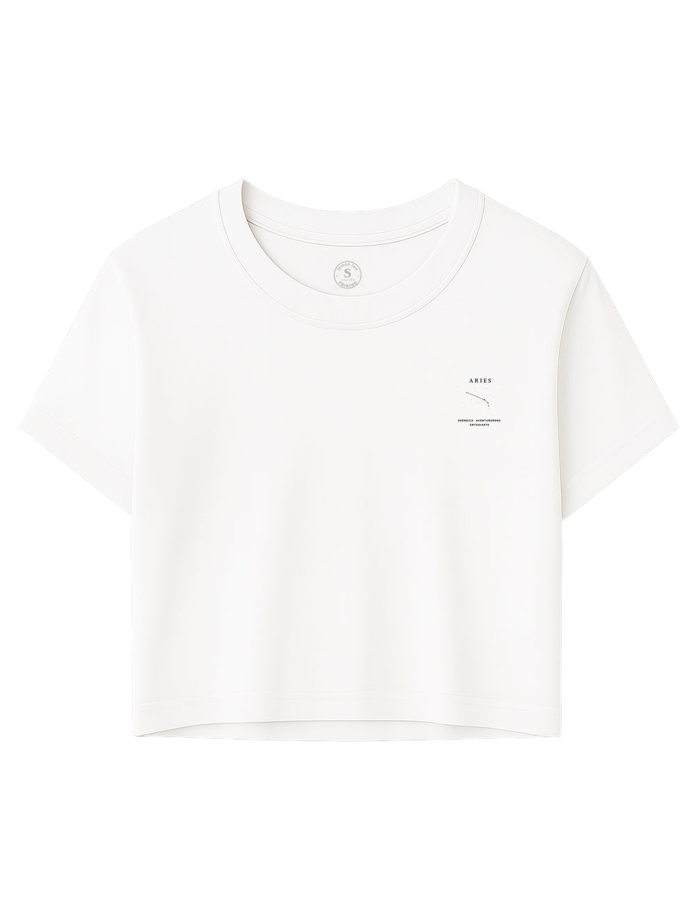 Camiseta Crop Aries Clasic. L 558