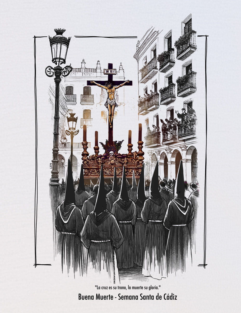 Camiseta Buena Muerte. Cádiz. L 379