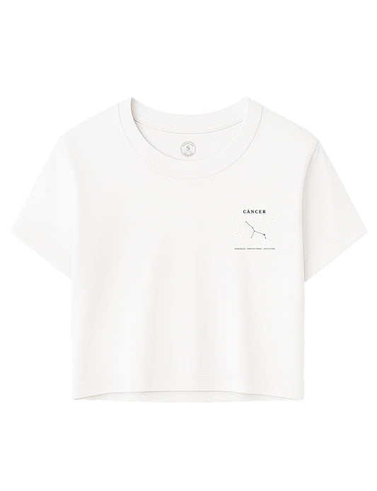 Camiseta Crop Cáncer Clasic. L 559