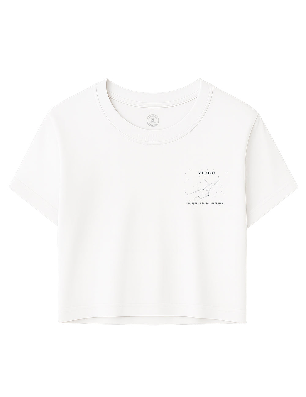 Camiseta Crop Virgo Clasic. L 560
