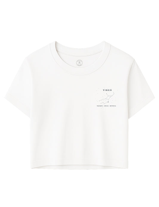Camiseta Crop Virgo Clasic. L 560