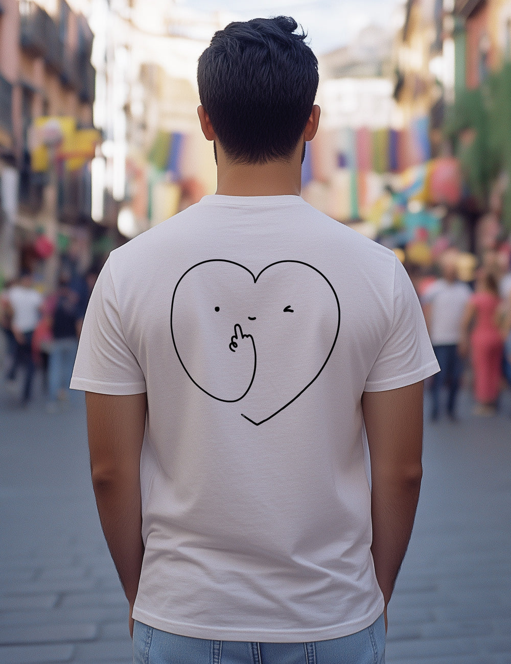 Camiseta Dedo Corazón. L 281