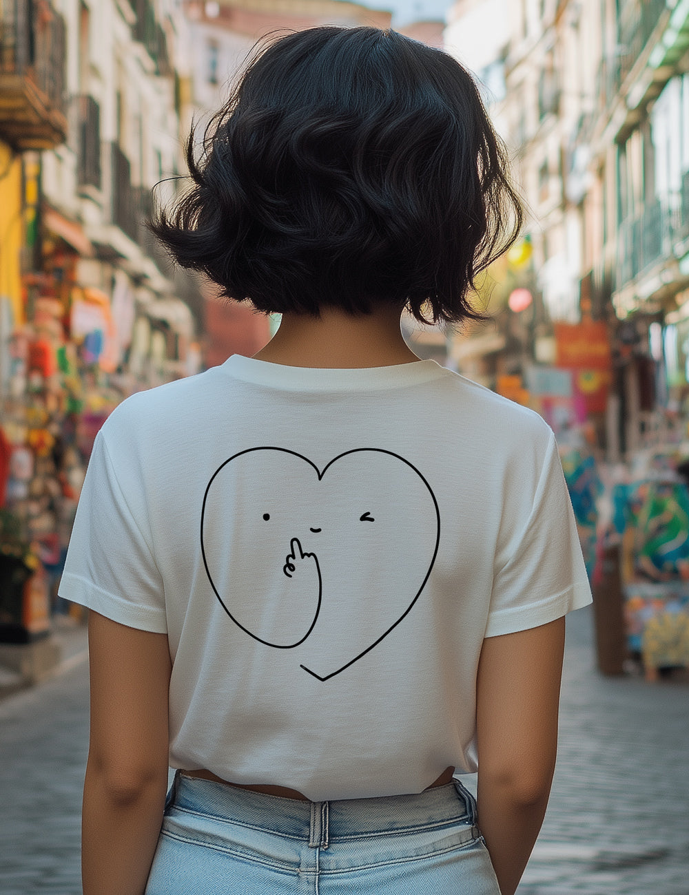 Camiseta Dedo Corazón. L 281