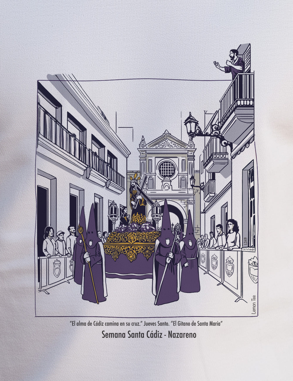 Camiseta El Nazareno. Semana Santa de Cádiz. L 349