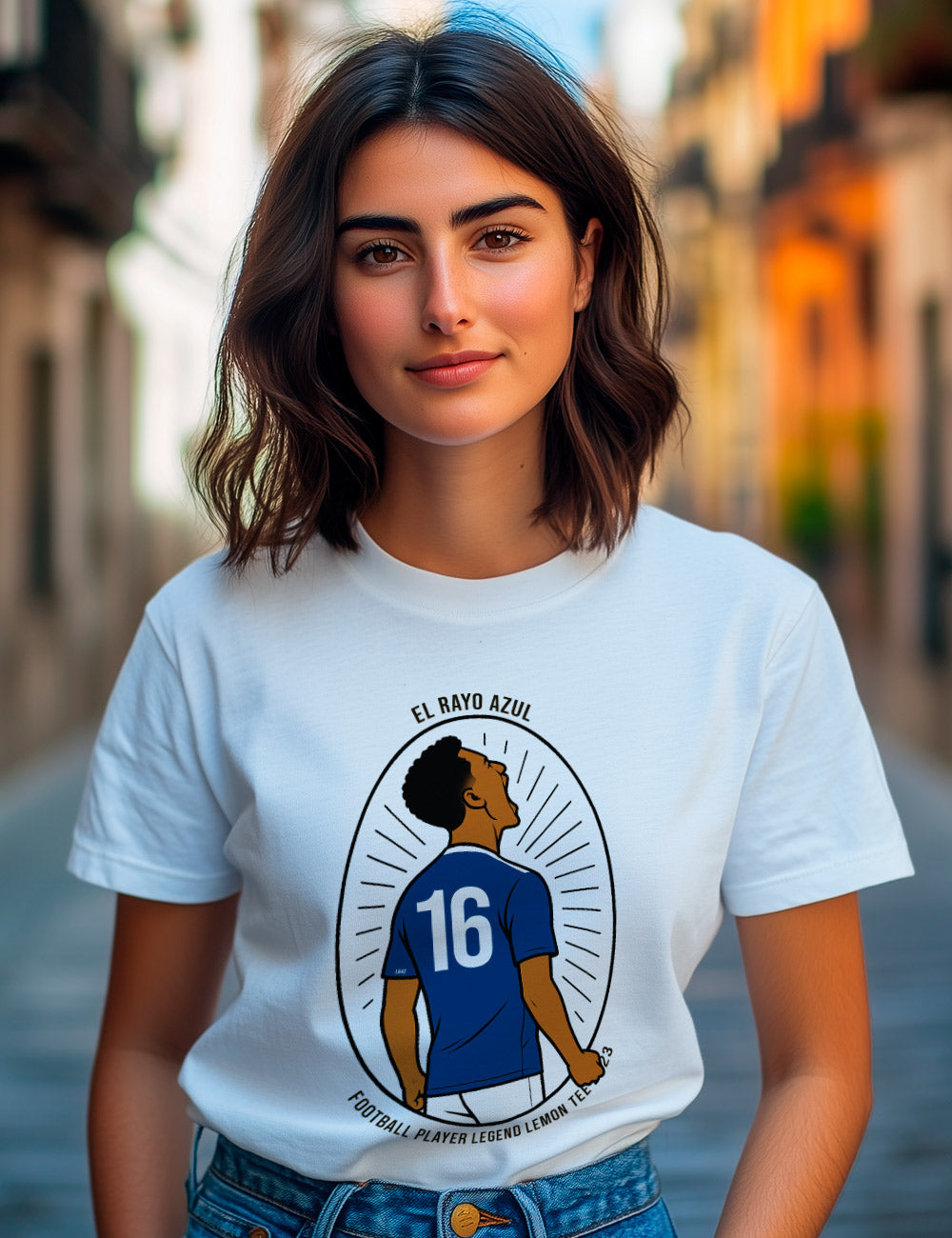 Camiseta El Rayo azul 2023. Oviedo. L 642