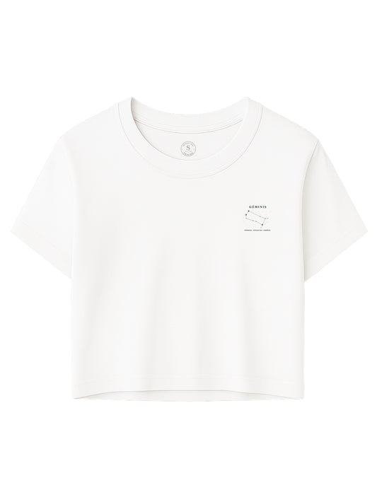 Camiseta Crop Géminis Clasic. L 561