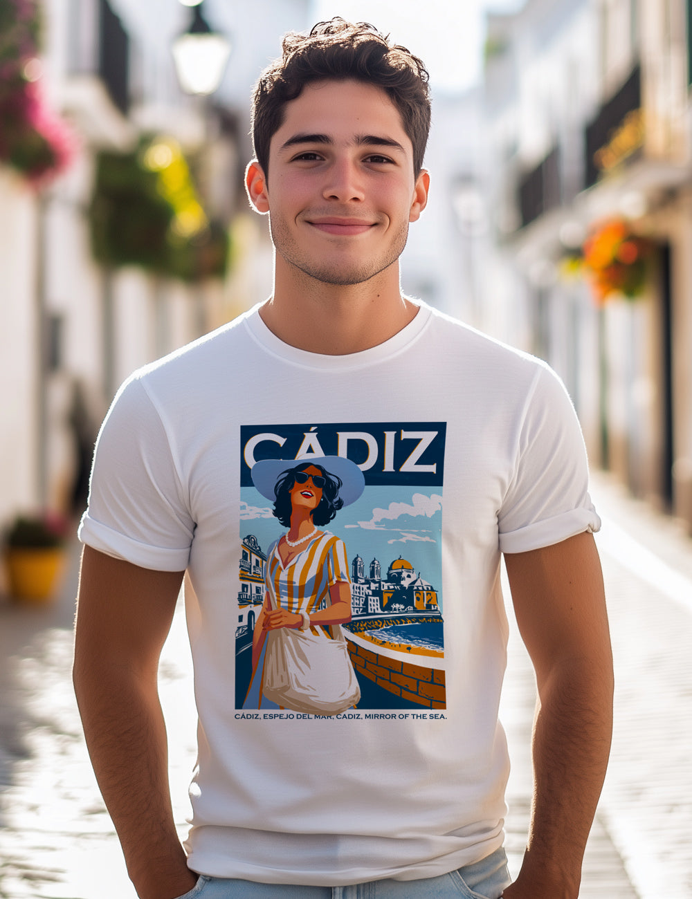 Camiseta Cádiz mejor playa del mundo. L 242