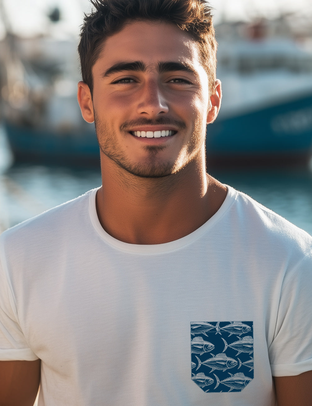 Camiseta Bolsillo de atun. L 261